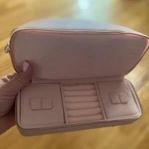 Blush Travel Makeup/Jewelry Zippered Cases